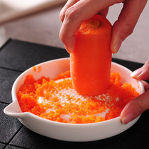 Japanese ceramic grater baby food supplement grinding plate baby vegetable apple puree tool grinding ginger household manual mud