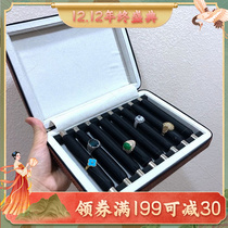 Convenient ring storage bag jewelry zipper bag metal bar ring stick display stick 10 ring ring box
