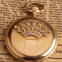 14k gold and diamond pocket watch (Antique Watch Family)