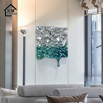 Light luxury wall decoration model room living room entrance wall pendant electroplating water pattern to attract wealth hanging decoration hotel wall decoration