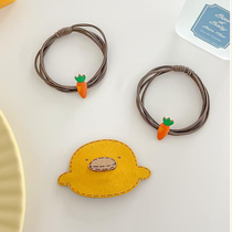 Little yellow duck hairpin hairpin carrot female summer bangs hairpin hair rope cute hair accessories top clip broken hair headdress hair ring