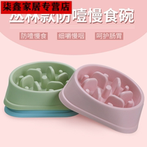 Jungle pet Slow Food Bowl dog bowl food basin anti-choking pet food bowl cat dog anti-choke Bowl Pet factory wholesale