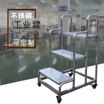 Industrial activities herringbone ladder mobile climbing outdoor stair project two three four five step ladder stainless steel stool with pulley