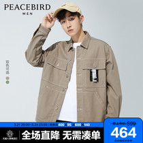 PEACEBIRD Mens Spring 2022 New Japanese Cargo Jacket Fashion Trend Casual Jacket Jacket Jacket Men