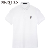 (Shopping mall with) Taiping Bird Mens new Embroidery Fashion short sleeve polo shirt Tide brand T-shirt B1DBB2323