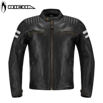 RICHA riding leather windproof leather jacket Vintage riding clothes for men and women fall-proof four seasons motorcycle leather clothing