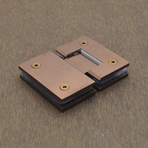 Precision casting 304 stainless steel bathroom clip rose gold glass clip shower room glass hinge hinge 180 degrees