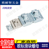 European standard profile slider nut t-type slider square nut 20 Type 30 Type 40 Type 45-M3M4M5-M6-M8