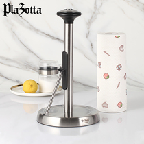 German plazotta stainless steel kitchen tissue rack countertop non-perforated roll paper holder oil-absorbing paper cling film holder