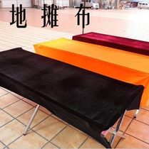Floor stall shelves gold velvet flannel fabric meeting tablecloth red black stall folding display rack flannel cloth