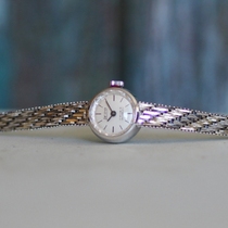Lonely goods 1960s Germany 0 835 sterling silver antique mechanical watch small dial hand chain niche watch watch