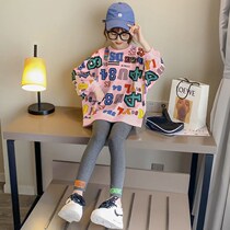 Girls Set Spring 2021 New style Fashion Childrens Wear Girls Sportswear Spring and Autumn Childrens Sweatshirt Two Piece Set