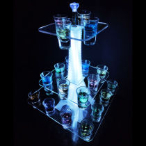 Iphelta cup holder luminous creative bar KTV Wine Rack LED cocktail rack acrylic bullet Cup cup holder