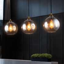 Nordic simple creative personality bedroom magic bean post-modern glass atmosphere net red living room dining room three-head chandelier