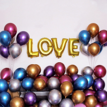 10 Inch Thickened Metal Color Balloon Round Birthday Party Groveling Scene Placement Wedding room New house Decorative Balloons