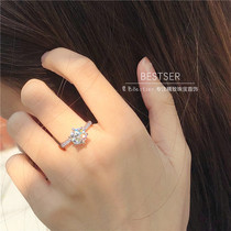 Blue Bestser (diamond ring customization)Naked diamond engagement ring for women and men a 1 carat 50-point proposal