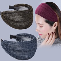 Broadside covering white hair hoop female Joker out net red hair artifact headband hair card headgear clip Korean hair band