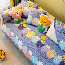 2021 new sofa cushion Cotton Four Seasons universal simple modern non-slip sofa cover cover cushion cartoon