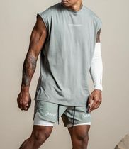ASRV fitness waistcoat mens quick-drying sleeveless T-shirt American loose size wide shoulder t summer training sportswear
