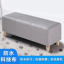 Nordic Tech Cloth Swapped Shoes Stool Bedroom Bedstool Home Doorway Rectangular Couch Stool-style Entrance Wear stool