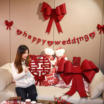 Wedding room Placement suit New room Butterfly knot Wedding Flowers Wedding Decoration Ins wind Wedding Womens bedroom Supplies