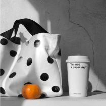 Bag Japanese womens summer small bag wrist fashion cloth dot bag small lunch lunch box bag hand bag hand bag bag