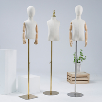 Childrens model props bust window display stand full body for men and women children childrens clothing shop cloth iron base dummy table