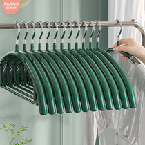 Good helper hanger anti-shoulder angle incognito household light luxury clothes drying support Hanging clothes drying support Non-slip shelf hook clothes