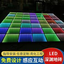 LED Abyss 3D mirror floor tile light stereo tunnel floor light LED luminous floor tile