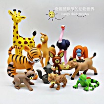 British bulk children cute wildlife model Fox Wolf bear orangutan ostrich horse many cognitive toys