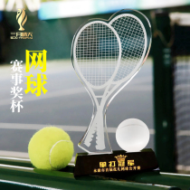 Tennis trophy Crystal trophy Custom lettering Spot Tennis tournament awards prizes Gifts souvenirs Sports