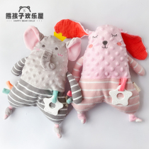 3-6-month newborn baby can be entrance nibble with cartoon appeasement towel toy 0-1-year-old baby coaxed to sleep doll cloth