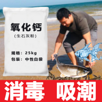  Quicklime powder 25kg Farm disinfection sterilization insect repellent brush improved soil moisture-proof dehumidification and desiccant for fruit trees