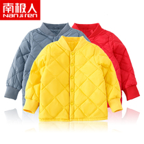Antarctic childrens autumn and winter down liner boys and girls light down jacket baby warm clothes 2021 new