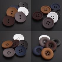 Mens and womens suits high-grade button buttons matt gray brown coat windbreaker coat resin button pants lining