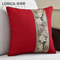 Chinese wedding pillow living room sofa Chinese style cushion wedding pillowcase big red festive bedside cushion