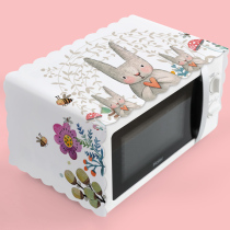 Microwave oven cover dust cover Oven oil cover cover towel Electric oven Washing machine refrigerator universal fabric anti-ash cover cloth