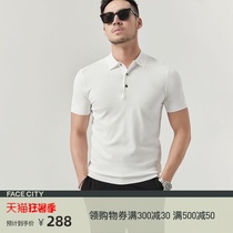 FACECITY Japan imported yarn summer polo shirt mens 2021 short-sleeved T-shirt top business fashion