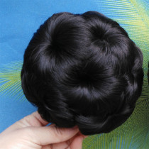Pan head styling hair bag Nine flower claw clip wig ring Girl Pan hair bridal ball hair bag grab clip bud head