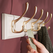 Porch clothes hats wall clothes adhesive hook hangers wall-to-door wall perforated clothes hooks