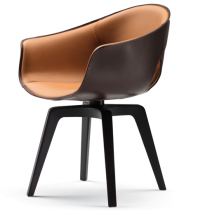  Nordic living room ginger chair creative FRP leisure model room sales office negotiation meeting perforated rotating dining chair