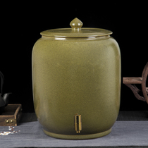Jingdezhen ceramic water tank Wine jar bubble wine jar White wine jar Household wine jar 20 kg 30 kg 50 kg with cover