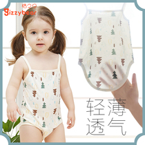 Newborn bellyband sleeveless baby clothes men and women baby cotton summer thin suspender hip triangle ha