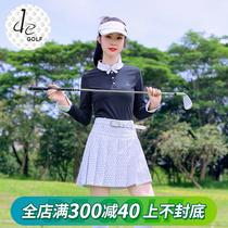 De Korea Fall Golf Costume Female Dry Clothes Summer 2022 Sun Sun - Sun Sun - stained Sun - sleeve Tops