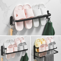 Bathroom trailer rack wall hanging non-perforated bathroom door rear storage artifact toilet drain hanger wall shelf