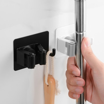 Stainless steel mop hook-free washroom containing devinator sweep to vigorously fix the mop clip wall-mounted by the hanger