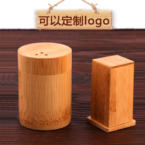 Bamboo Toothpick Box Home Retro Creative Hotel Special Restaurant Toothpick Jar Custom Logo Letdown Toothpicks Silo Hotel
