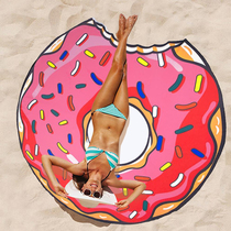Large round beach mat towel Travel light quick dry Shawl Bohemian Vacation Photo mat cloth Seaside vacation
