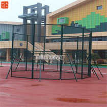 Sports venues track and field equipment discus shot hammer ball cage on-site installation