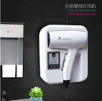 Chuangdian Hotel Hotel non-perforated wall wall with LCD display electric hair dryer household bathroom hair dryer